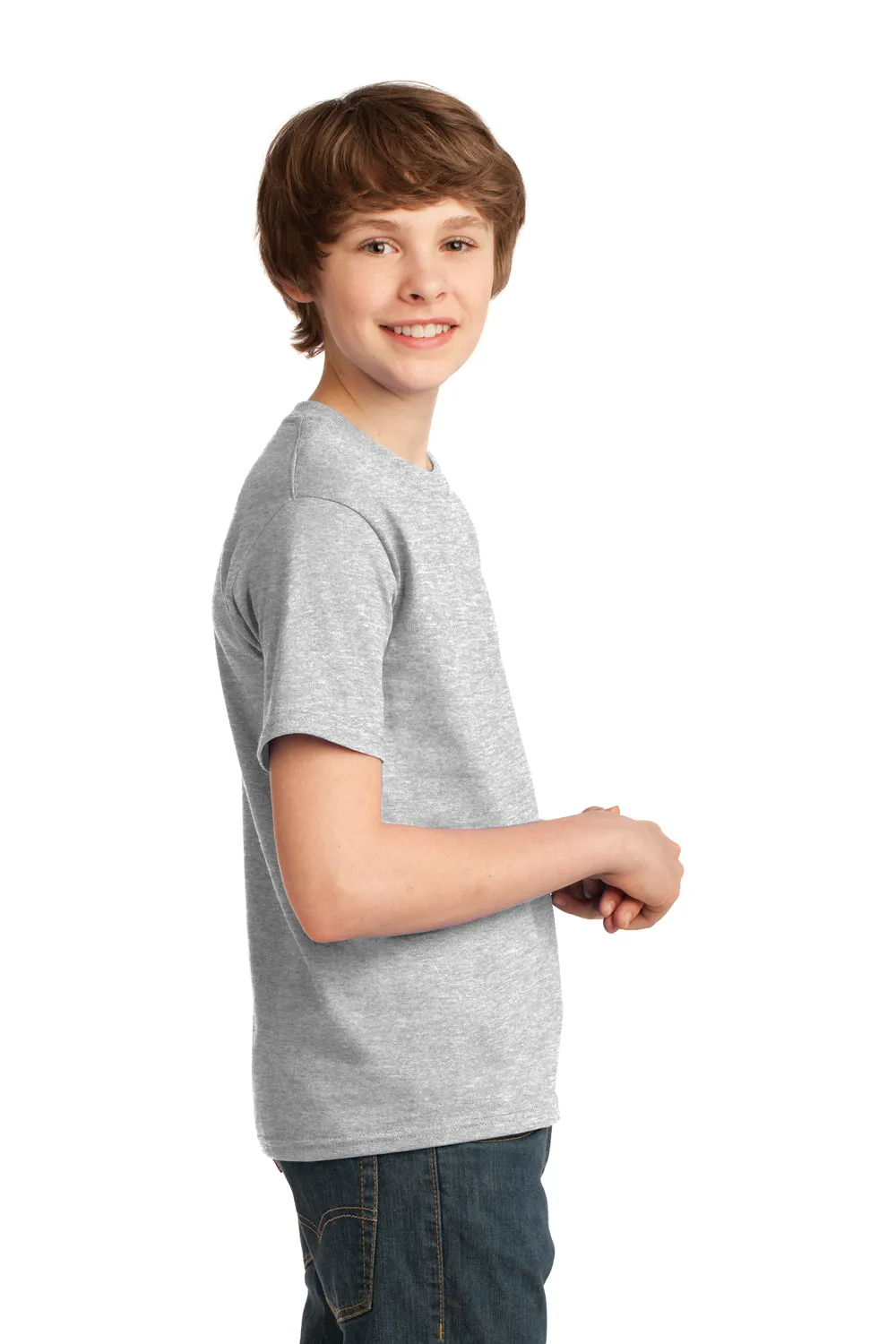 Port & Company Youth Essential Short Sleeve Crewneck T-Shirt - Ash Grey  Buy the latest Clothing Port-Company