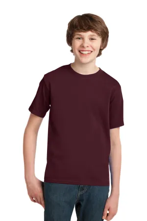 Port & Company Youth Essential Short Sleeve Crewneck T-Shirt - Athletic Maroon  Buy the latest Clothing Port-Company