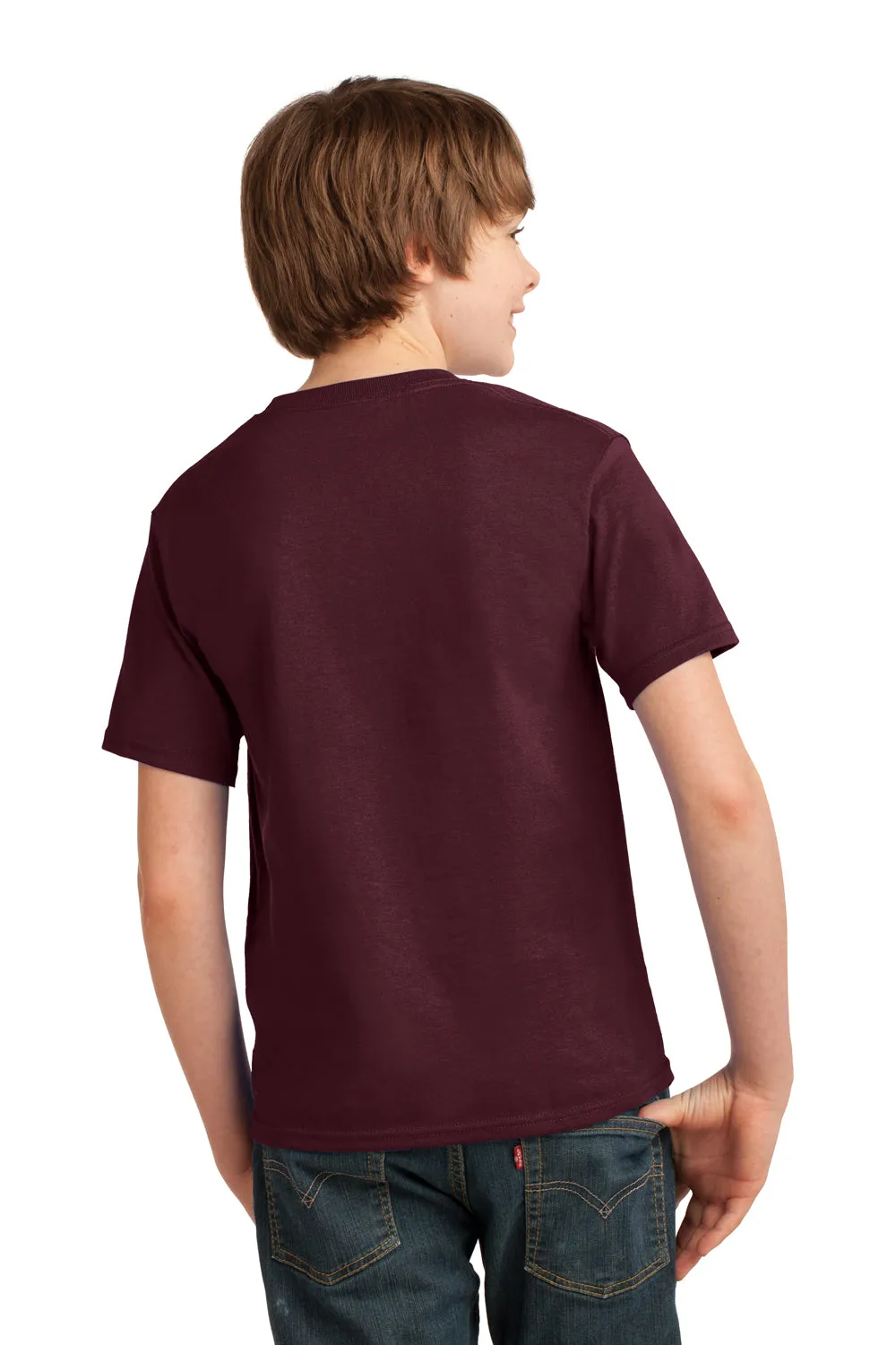 Port & Company Youth Essential Short Sleeve Crewneck T-Shirt - Athletic Maroon  Buy the latest Clothing Port-Company
