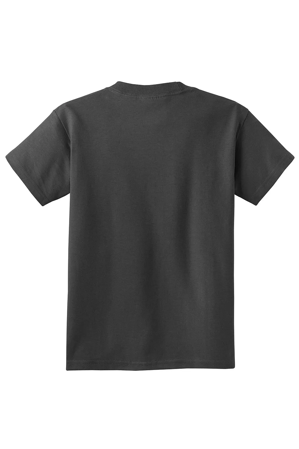 Port & Company Youth Essential Short Sleeve Crewneck T-Shirt - Charcoal Grey  Buy the latest Clothing Port-Company