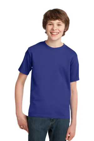 Port & Company Youth Essential Short Sleeve Crewneck T-Shirt - Deep Marine Blue  Buy the latest Clothing Port-Company