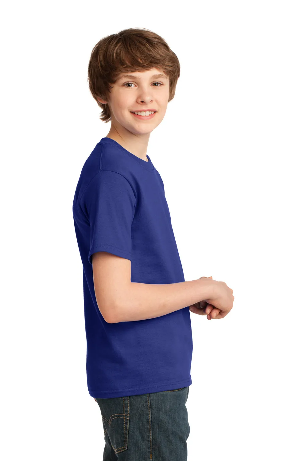 Port & Company Youth Essential Short Sleeve Crewneck T-Shirt - Deep Marine Blue  Buy the latest Clothing Port-Company