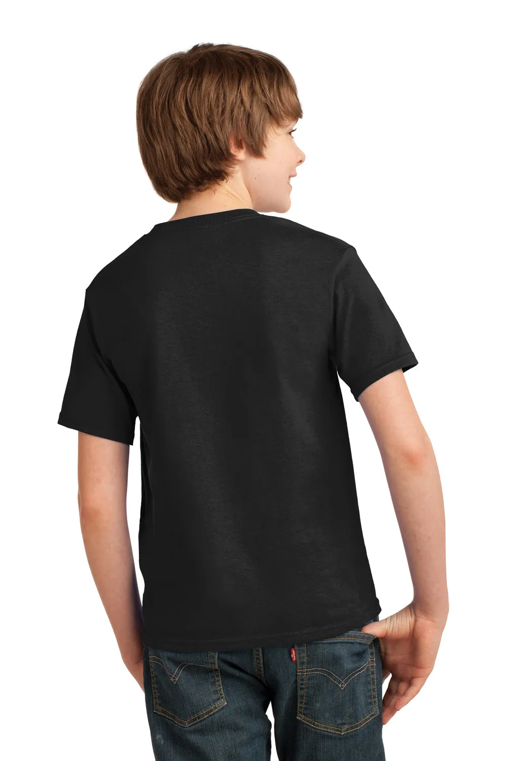 Port & Company Youth Essential Short Sleeve Crewneck T-Shirt - Jet Black  Buy the latest Clothing Port-Company