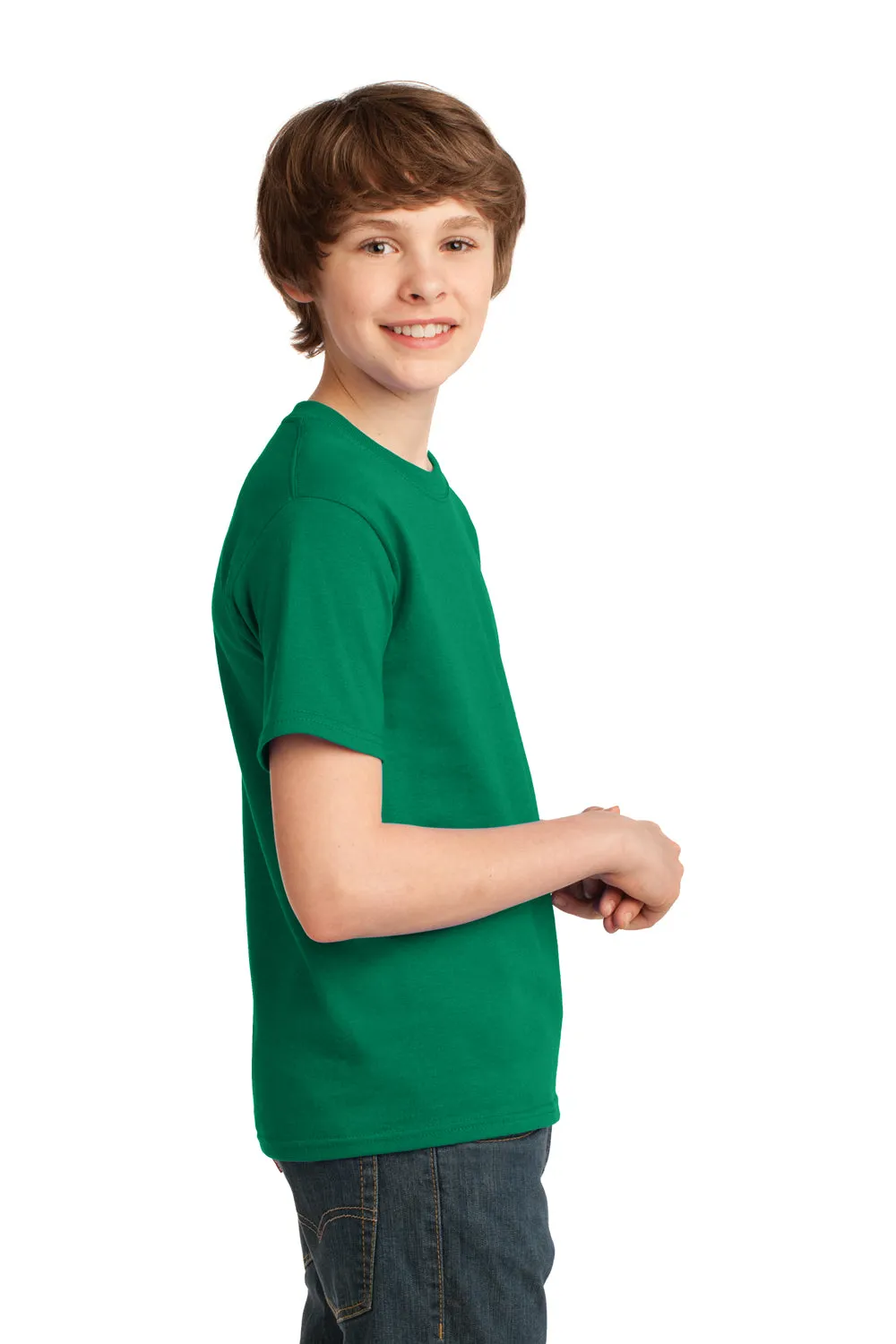 Port & Company Youth Essential Short Sleeve Crewneck T-Shirt - Kelly Green  Buy the latest Clothing Port-Company