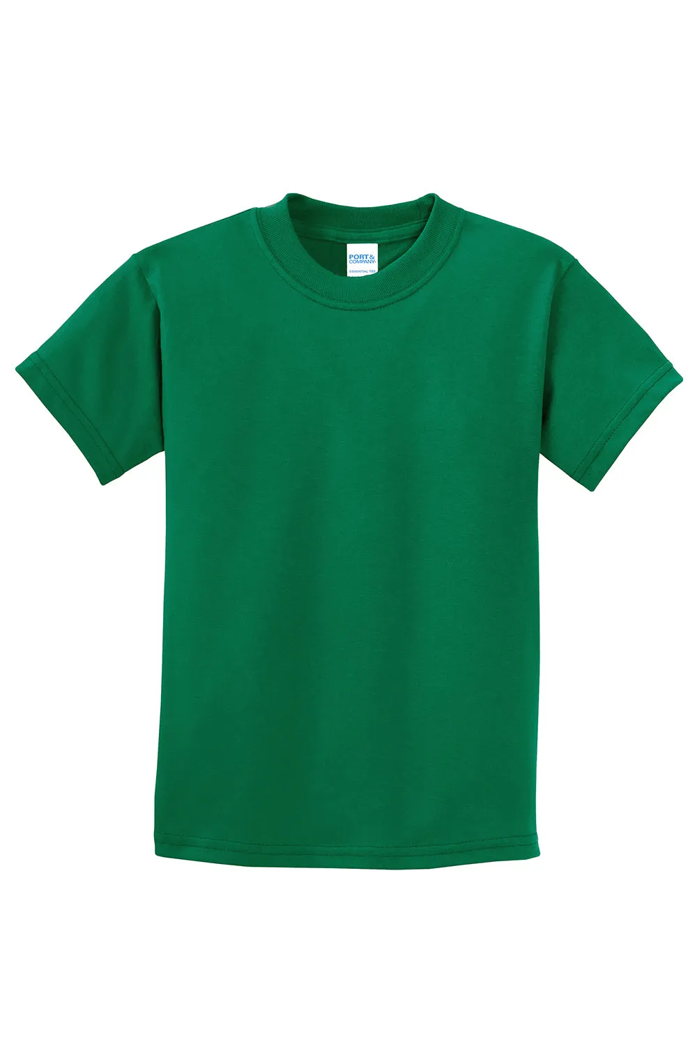 Port & Company Youth Essential Short Sleeve Crewneck T-Shirt - Kelly Green  Buy the latest Clothing Port-Company