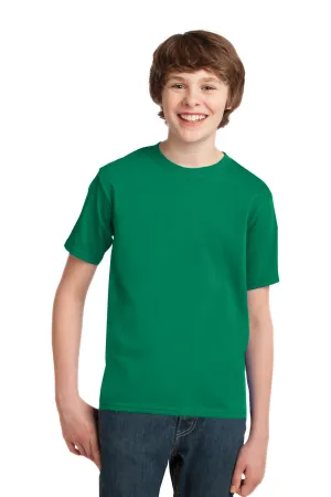 Port & Company Youth Essential Short Sleeve Crewneck T-Shirt - Kelly Green  Buy the latest Clothing Port-Company