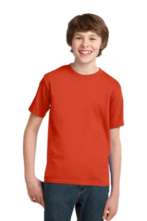 Port & Company Youth Essential Short Sleeve Crewneck T-Shirt - Orange  Buy the latest Clothing Port-Company