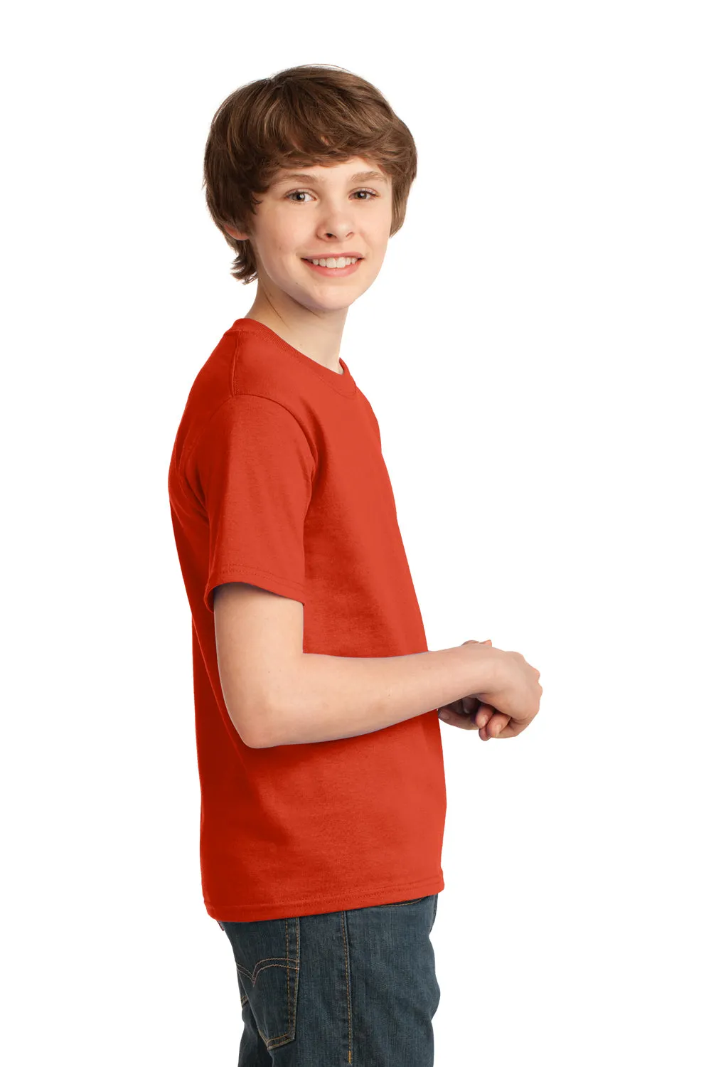 Port & Company Youth Essential Short Sleeve Crewneck T-Shirt - Orange  Buy the latest Clothing Port-Company