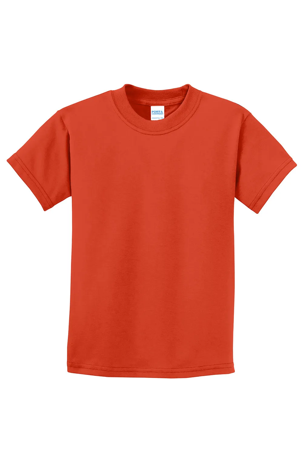 Port & Company Youth Essential Short Sleeve Crewneck T-Shirt - Orange  Buy the latest Clothing Port-Company