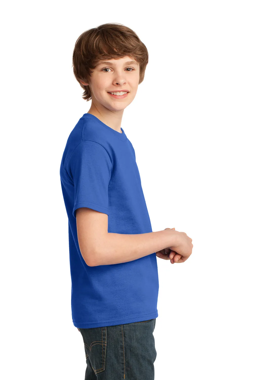Port & Company Youth Essential Short Sleeve Crewneck T-Shirt - Royal Blue  Buy the latest Clothing Port-Company
