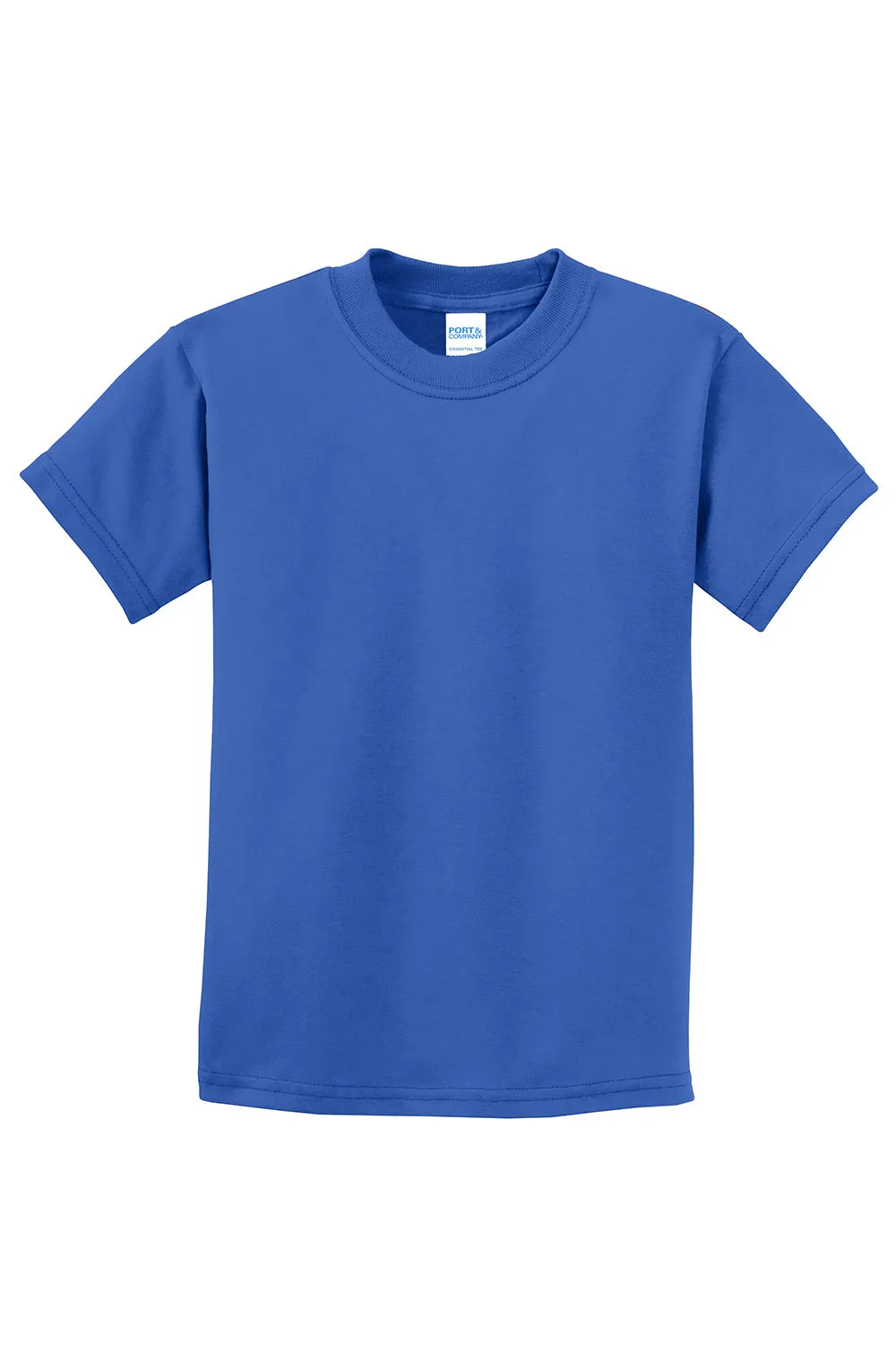 Port & Company Youth Essential Short Sleeve Crewneck T-Shirt - Royal Blue  Buy the latest Clothing Port-Company