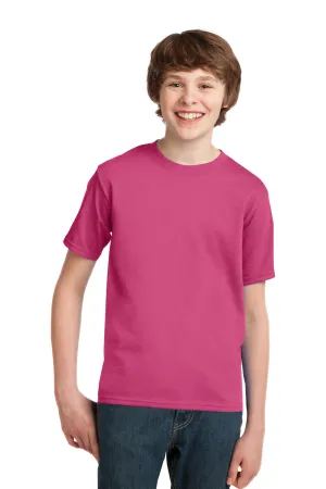 Port & Company Youth Essential Short Sleeve Crewneck T-Shirt - Sangria Pink  Buy the latest Clothing Port-Company
