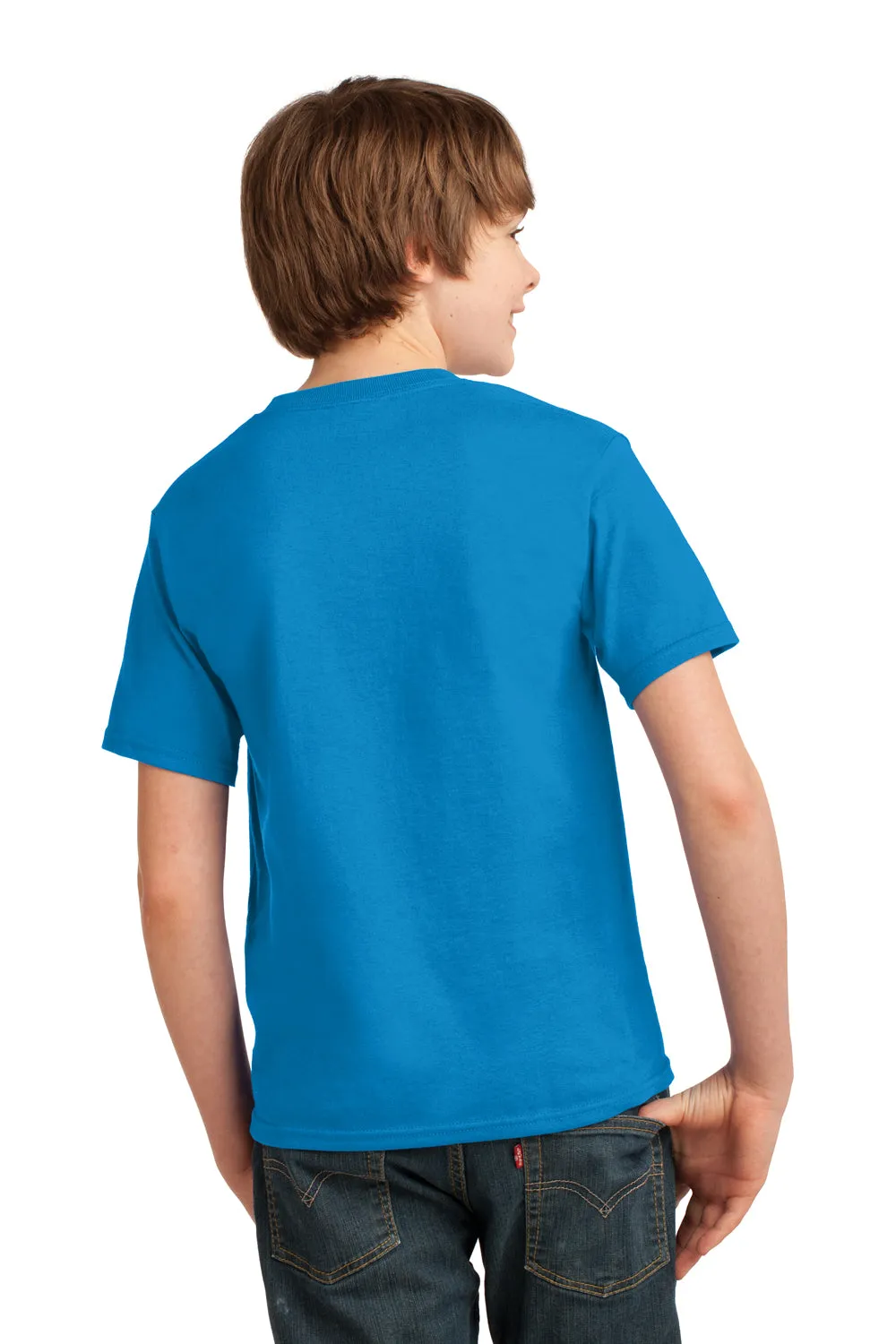 Port & Company Youth Essential Short Sleeve Crewneck T-Shirt - Sapphire Blue  Buy the latest Clothing Port-Company