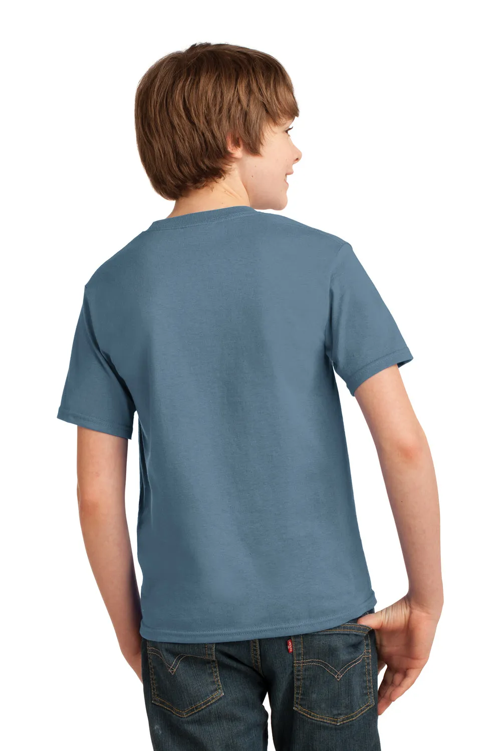 Port & Company Youth Essential Short Sleeve Crewneck T-Shirt - Stonewashed Blue  Buy the latest Clothing Port-Company