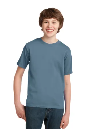 Port & Company Youth Essential Short Sleeve Crewneck T-Shirt - Stonewashed Blue  Buy the latest Clothing Port-Company