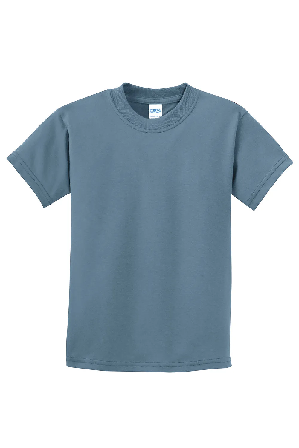 Port & Company Youth Essential Short Sleeve Crewneck T-Shirt - Stonewashed Blue  Buy the latest Clothing Port-Company