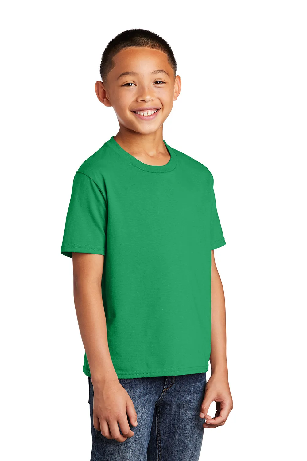 Port & Company Youth Fan Favorite Short Sleeve Crewneck T-Shirt - Athletic Kelly Green  Buy the latest Clothing Port-Company