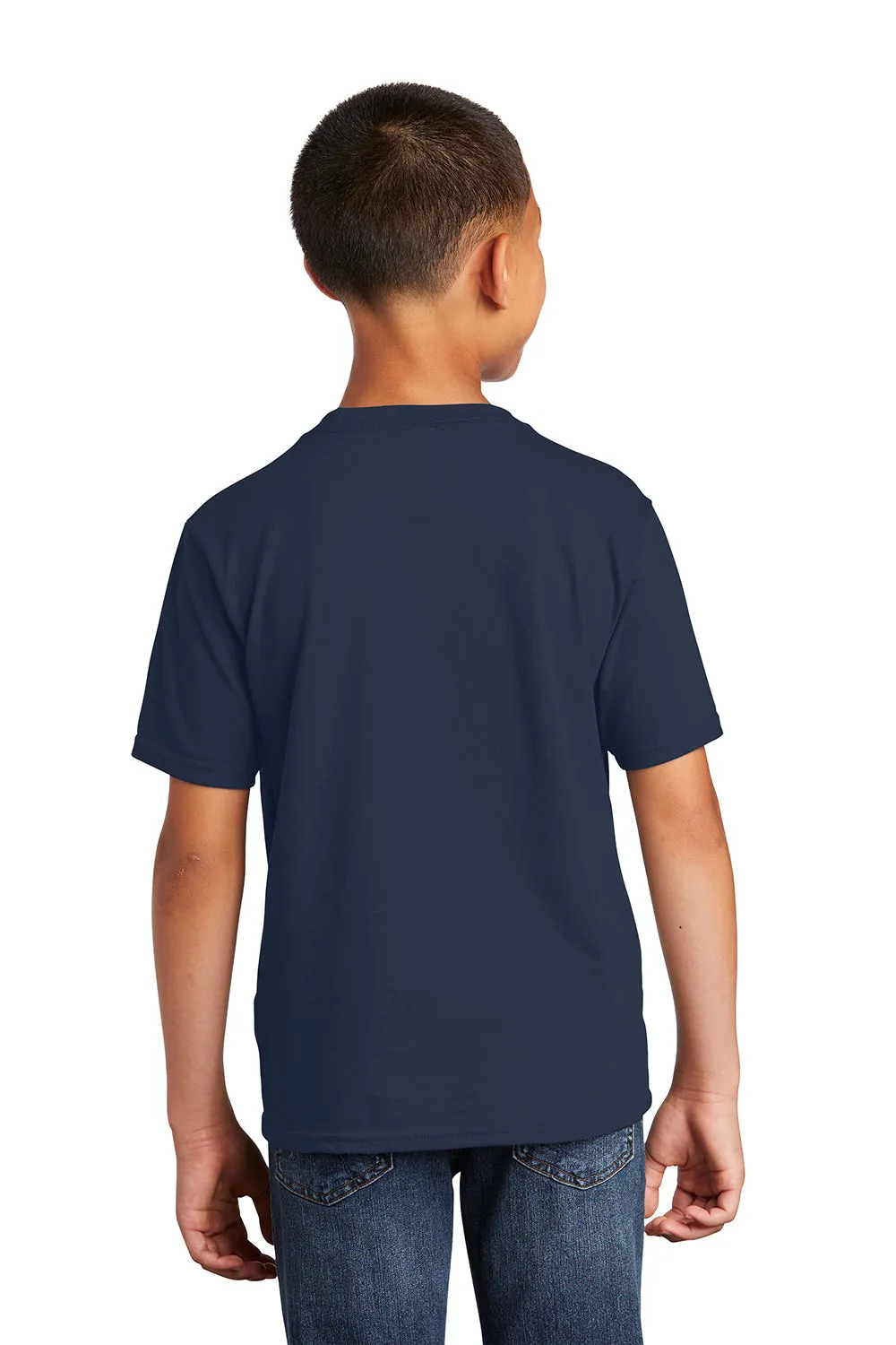 Port & Company Youth Fan Favorite Short Sleeve Crewneck T-Shirt - Deep Navy Blue  Buy the latest Clothing Port-Company