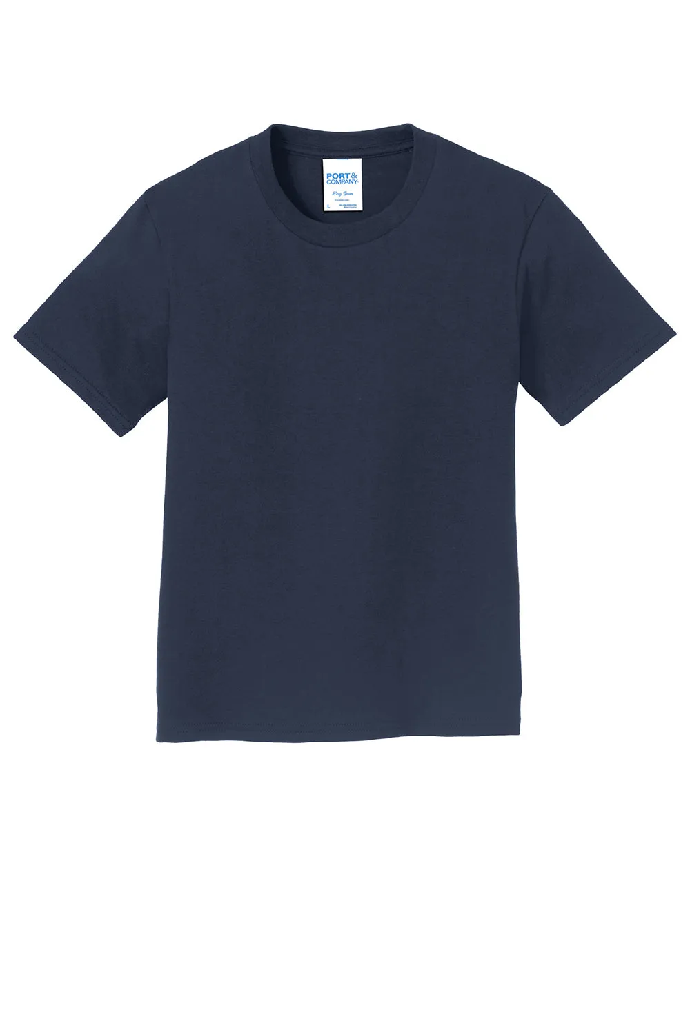 Port & Company Youth Fan Favorite Short Sleeve Crewneck T-Shirt - Deep Navy Blue  Buy the latest Clothing Port-Company