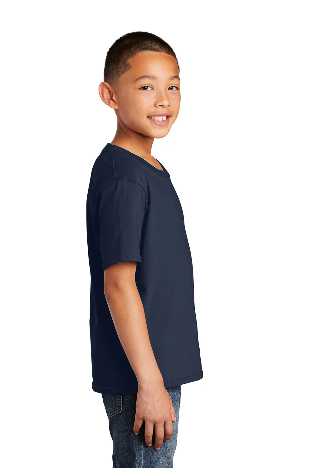 Port & Company Youth Fan Favorite Short Sleeve Crewneck T-Shirt - Deep Navy Blue  Buy the latest Clothing Port-Company