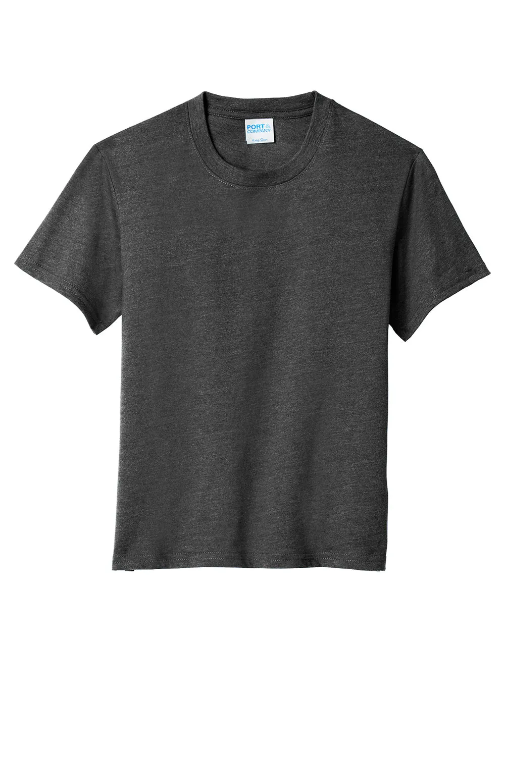 Port & Company Youth Fan Favorite Short Sleeve Crewneck T-Shirt - Heather Black  Buy the latest Clothing Port-Company