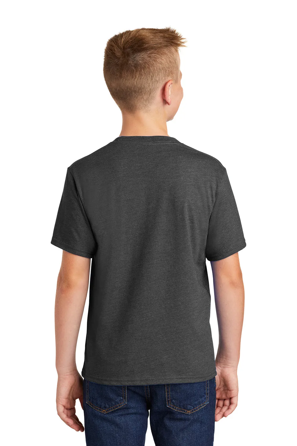 Port & Company Youth Fan Favorite Short Sleeve Crewneck T-Shirt - Heather Black  Buy the latest Clothing Port-Company