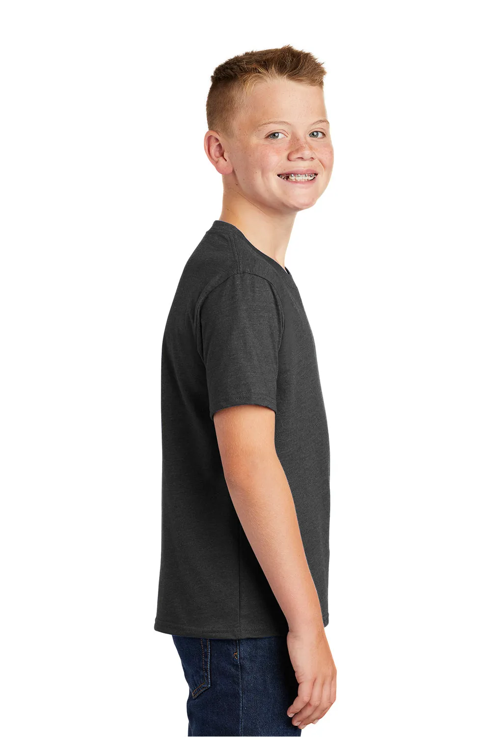 Port & Company Youth Fan Favorite Short Sleeve Crewneck T-Shirt - Heather Black  Buy the latest Clothing Port-Company