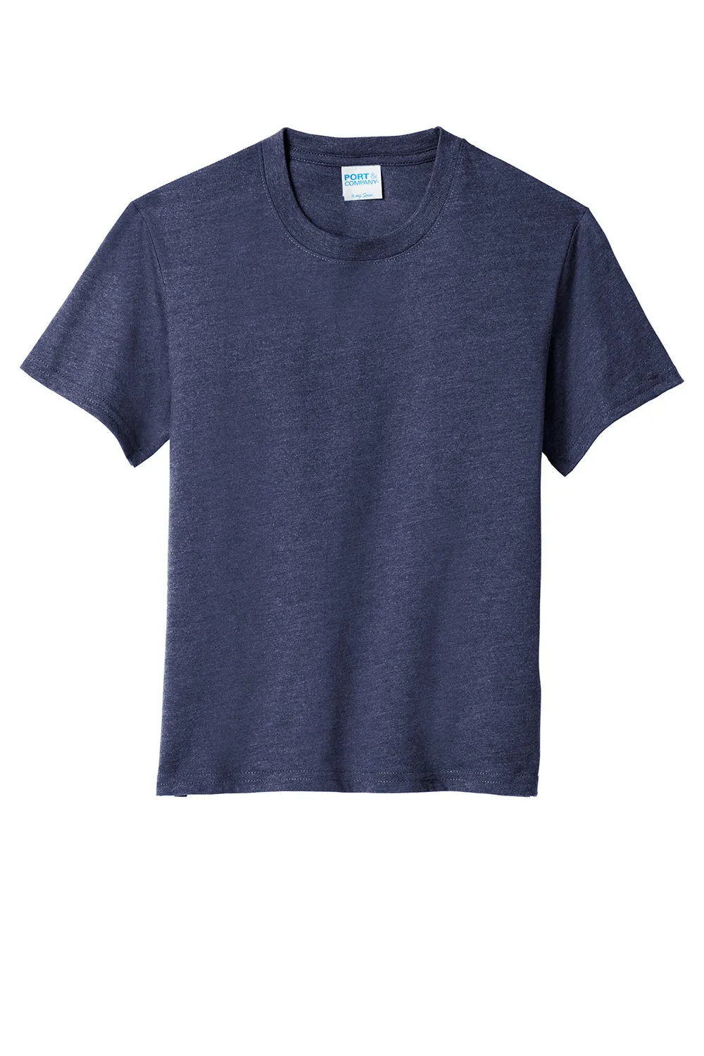 Port & Company Youth Fan Favorite Short Sleeve Crewneck T-Shirt - Heather Team Navy Blue  Buy the latest Clothing Port-Company