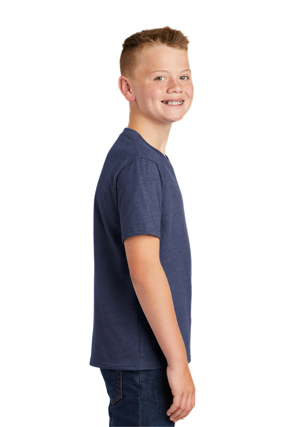 Port & Company Youth Fan Favorite Short Sleeve Crewneck T-Shirt - Heather Team Navy Blue  Buy the latest Clothing Port-Company