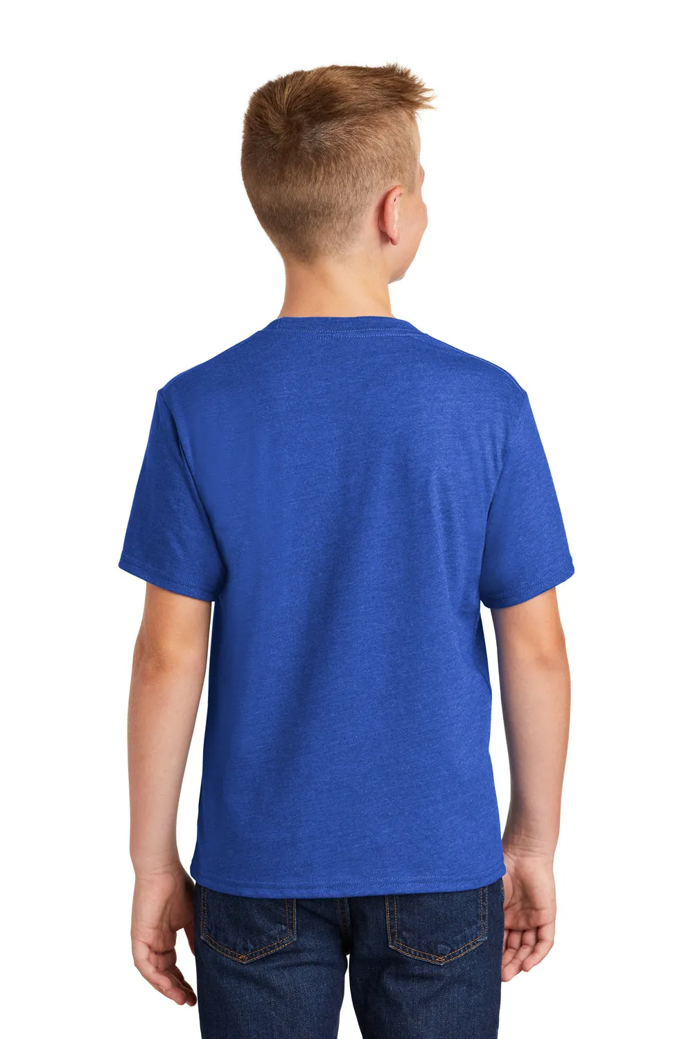 Port & Company Youth Fan Favorite Short Sleeve Crewneck T-Shirt - Heather True Royal Blue  Buy the latest Clothing Port-Company