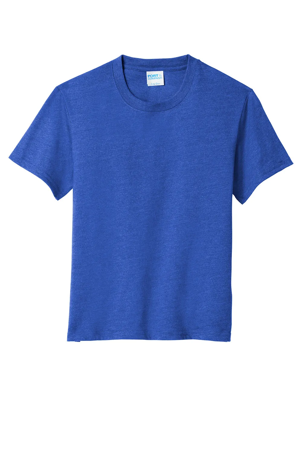 Port & Company Youth Fan Favorite Short Sleeve Crewneck T-Shirt - Heather True Royal Blue  Buy the latest Clothing Port-Company
