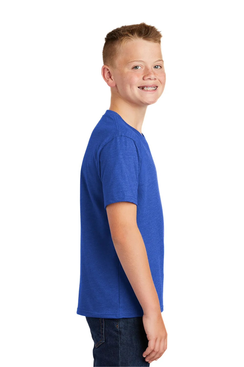 Port & Company Youth Fan Favorite Short Sleeve Crewneck T-Shirt - Heather True Royal Blue  Buy the latest Clothing Port-Company