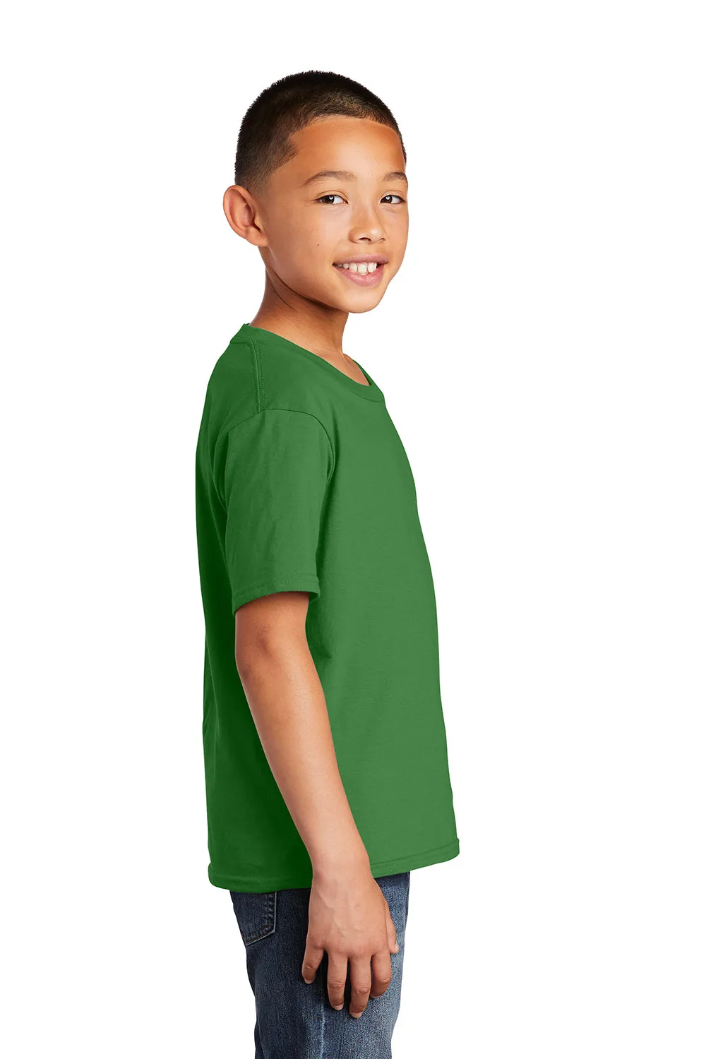 Port & Company Youth Fan Favorite Short Sleeve Crewneck T-Shirt - Kiwi Green  Buy the latest Clothing Port-Company