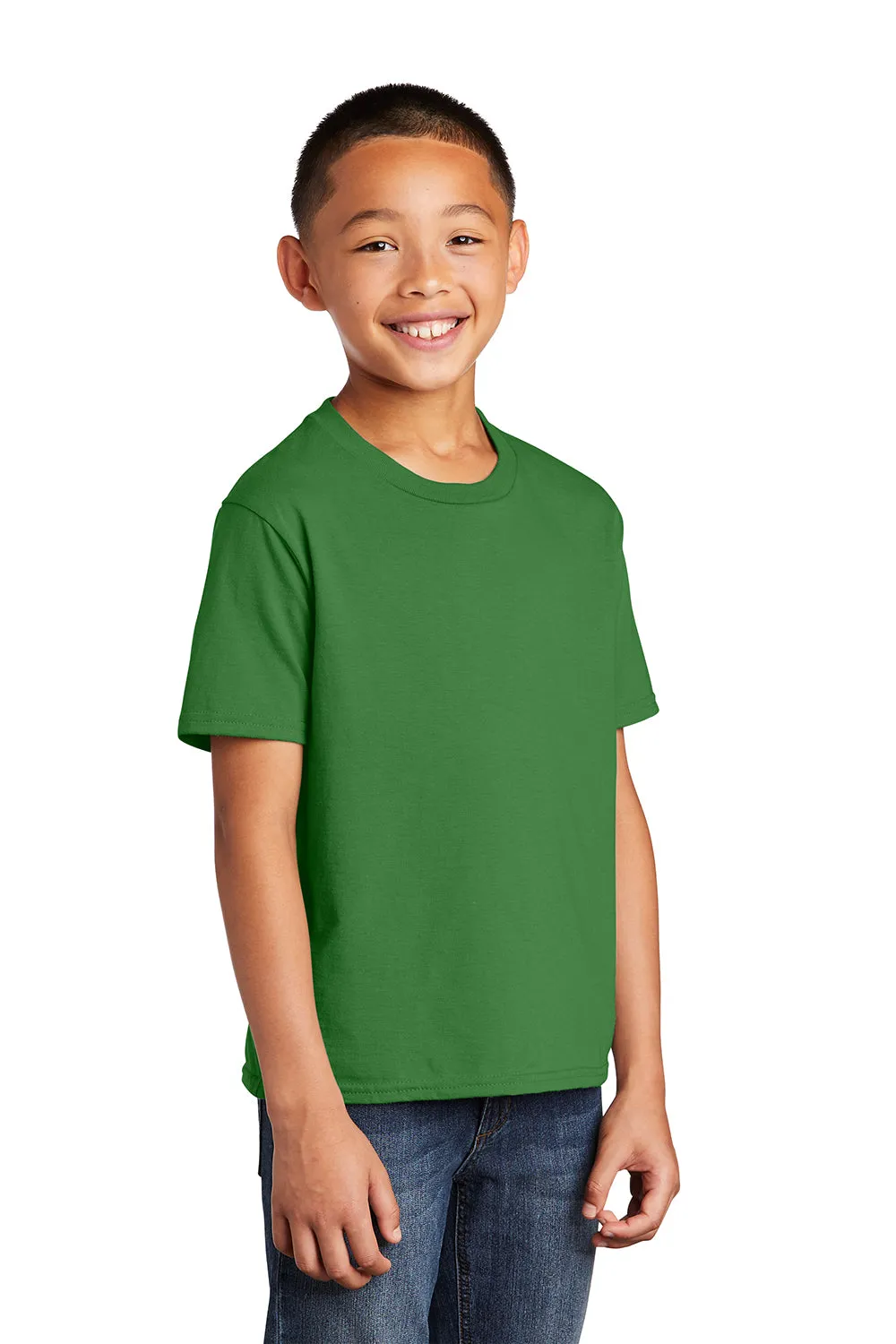 Port & Company Youth Fan Favorite Short Sleeve Crewneck T-Shirt - Kiwi Green  Buy the latest Clothing Port-Company
