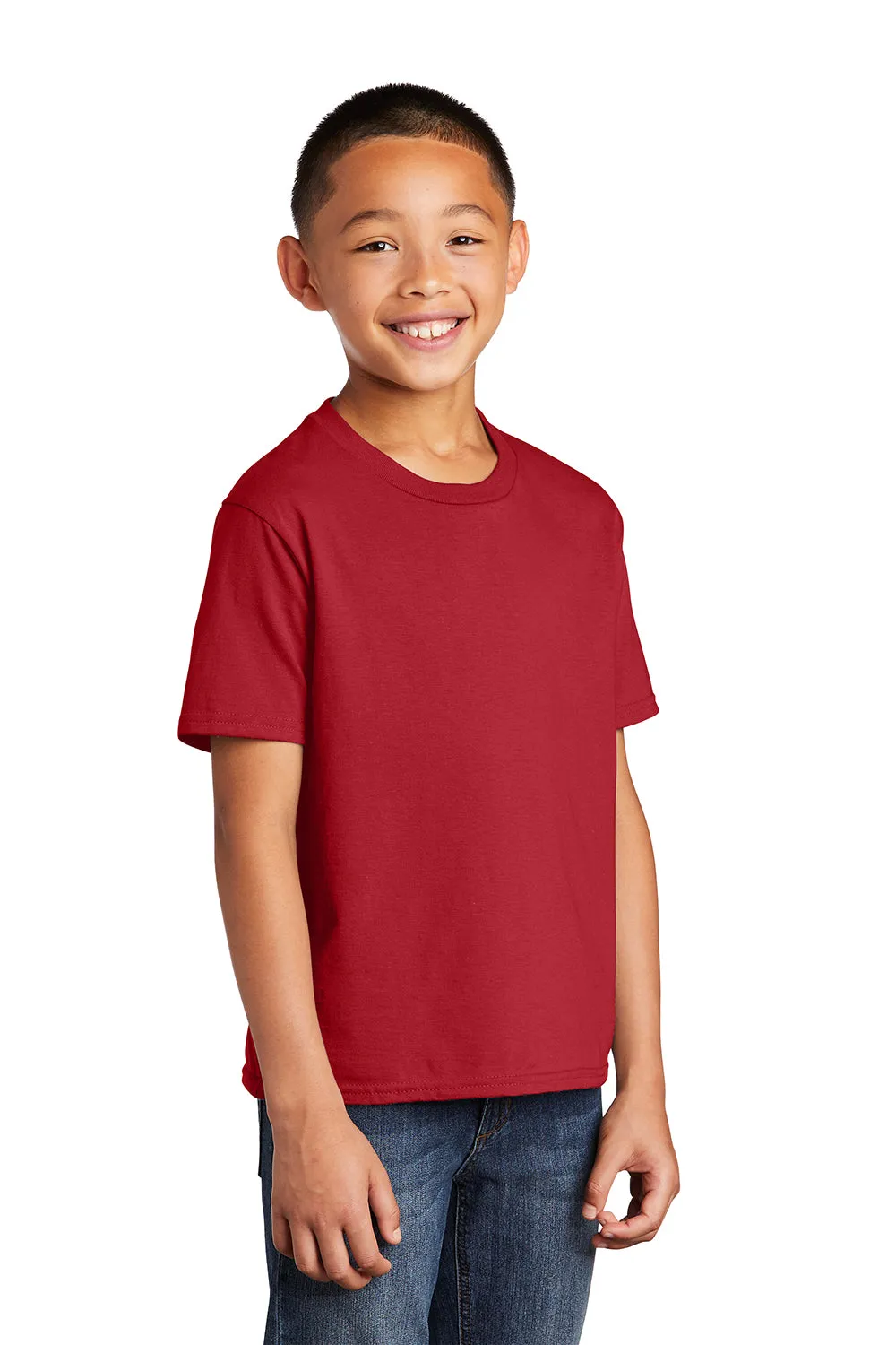 Port & Company Youth Fan Favorite Short Sleeve Crewneck T-Shirt - Team Cardinal Red  Buy the latest Clothing Port-Company