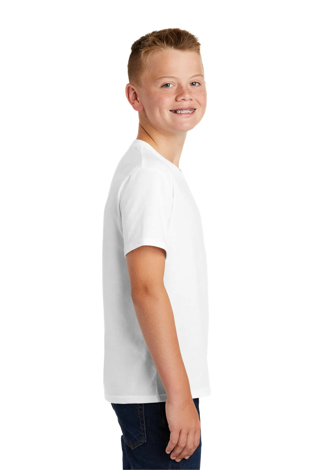 Port & Company Youth Fan Favorite Short Sleeve Crewneck T-Shirt - White  Buy the latest Clothing Port-Company
