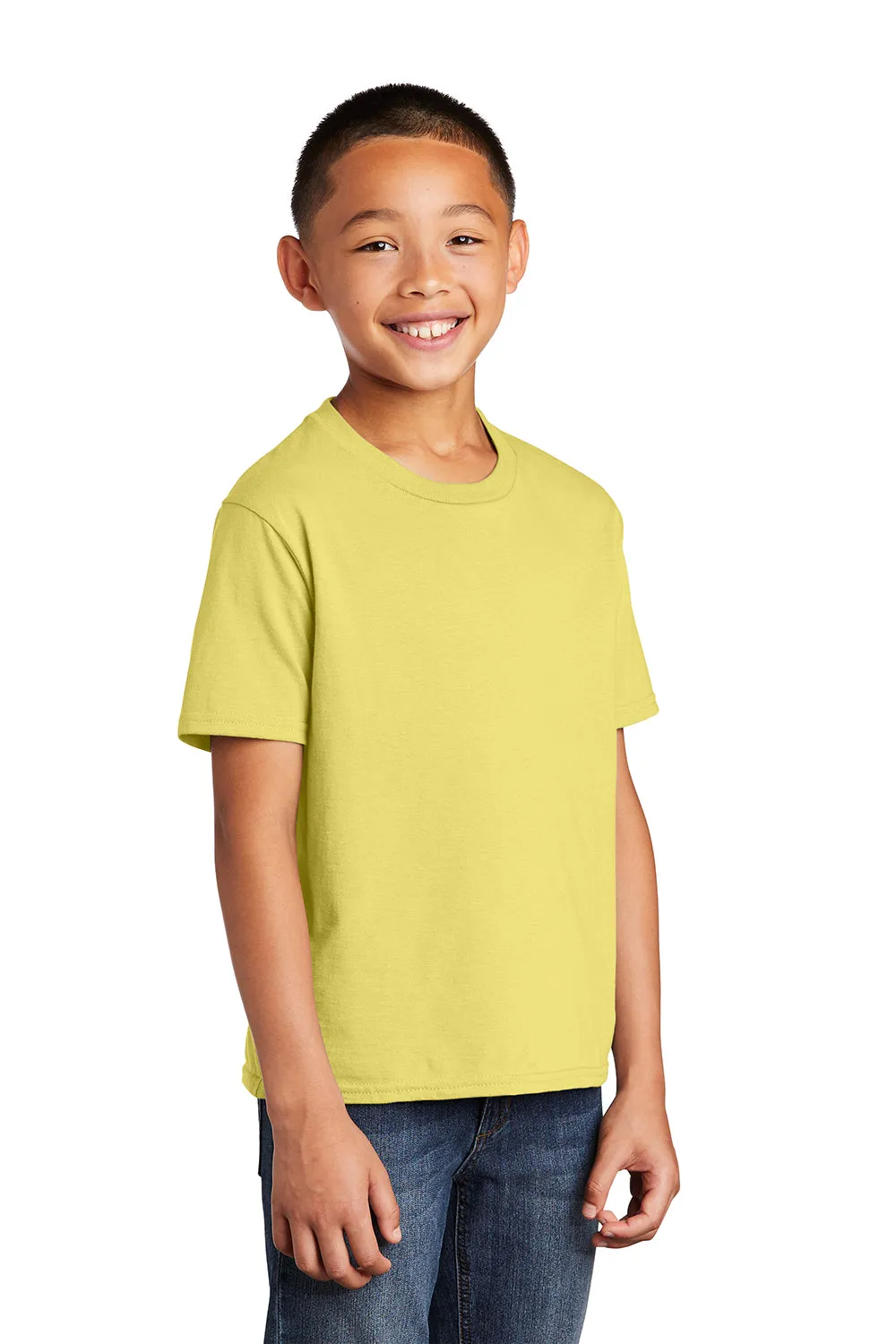 Port & Company Youth Fan Favorite Short Sleeve Crewneck T-Shirt - Yellow  Buy the latest Clothing Port-Company