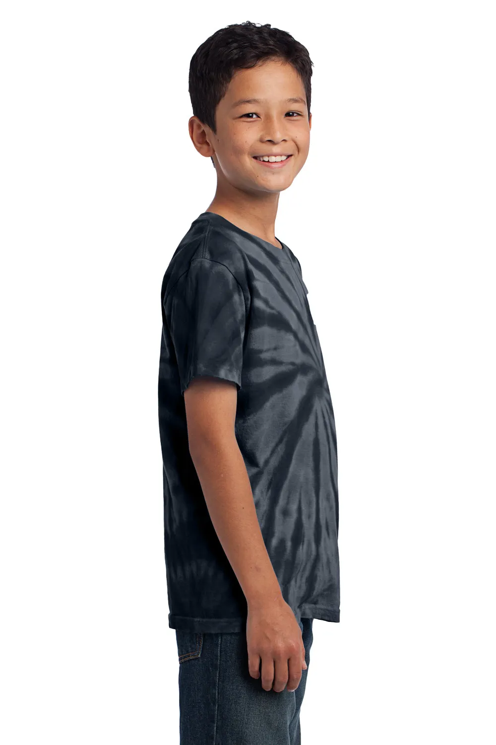 Port & Company Youth Tie-Dye Short Sleeve Crewneck T-Shirt - Black  Buy the latest Clothing Port-Company