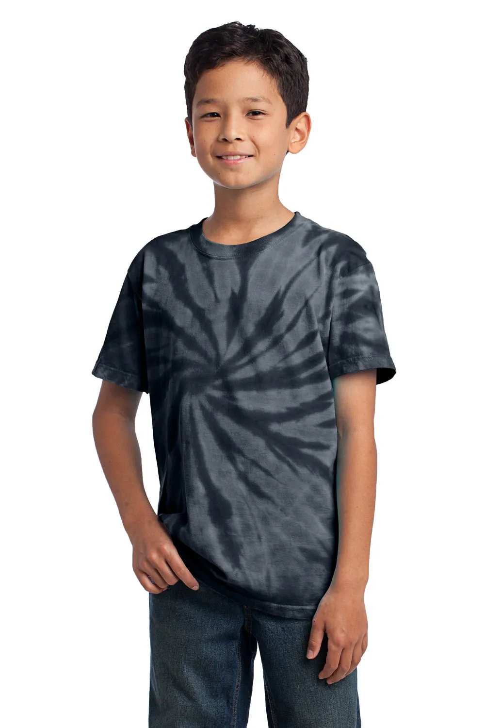 Port & Company Youth Tie-Dye Short Sleeve Crewneck T-Shirt - Black  Buy the latest Clothing Port-Company