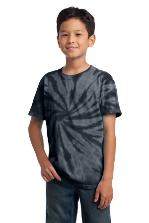 Port & Company Youth Tie-Dye Short Sleeve Crewneck T-Shirt - Black  Buy the latest Clothing Port-Company