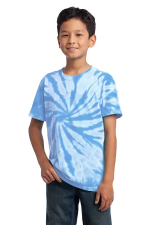 Port & Company Youth Tie-Dye Short Sleeve Crewneck T-Shirt - Light Blue  Buy the latest Clothing Port-Company