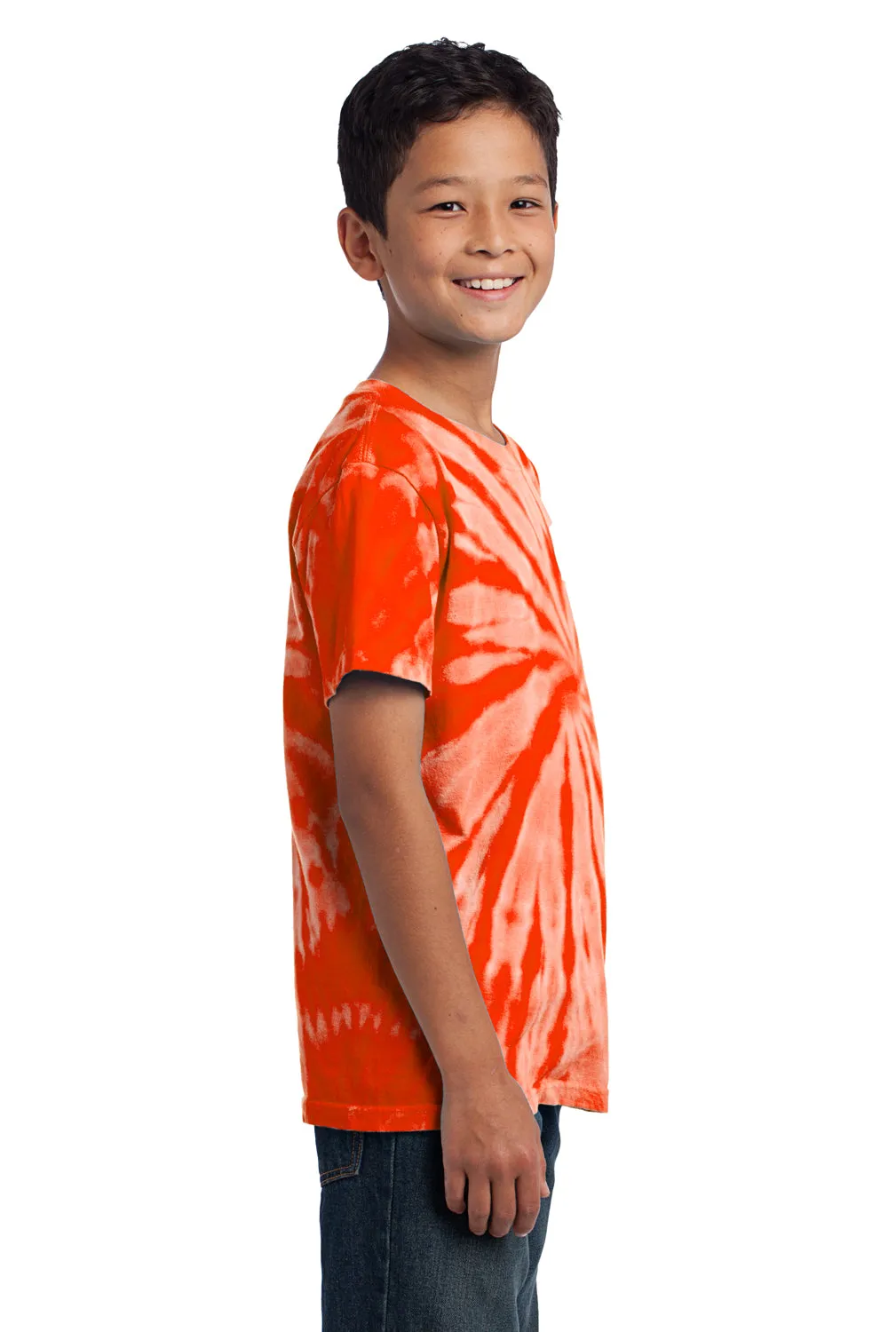 Port & Company Youth Tie-Dye Short Sleeve Crewneck T-Shirt - Orange  Buy the latest Clothing Port-Company