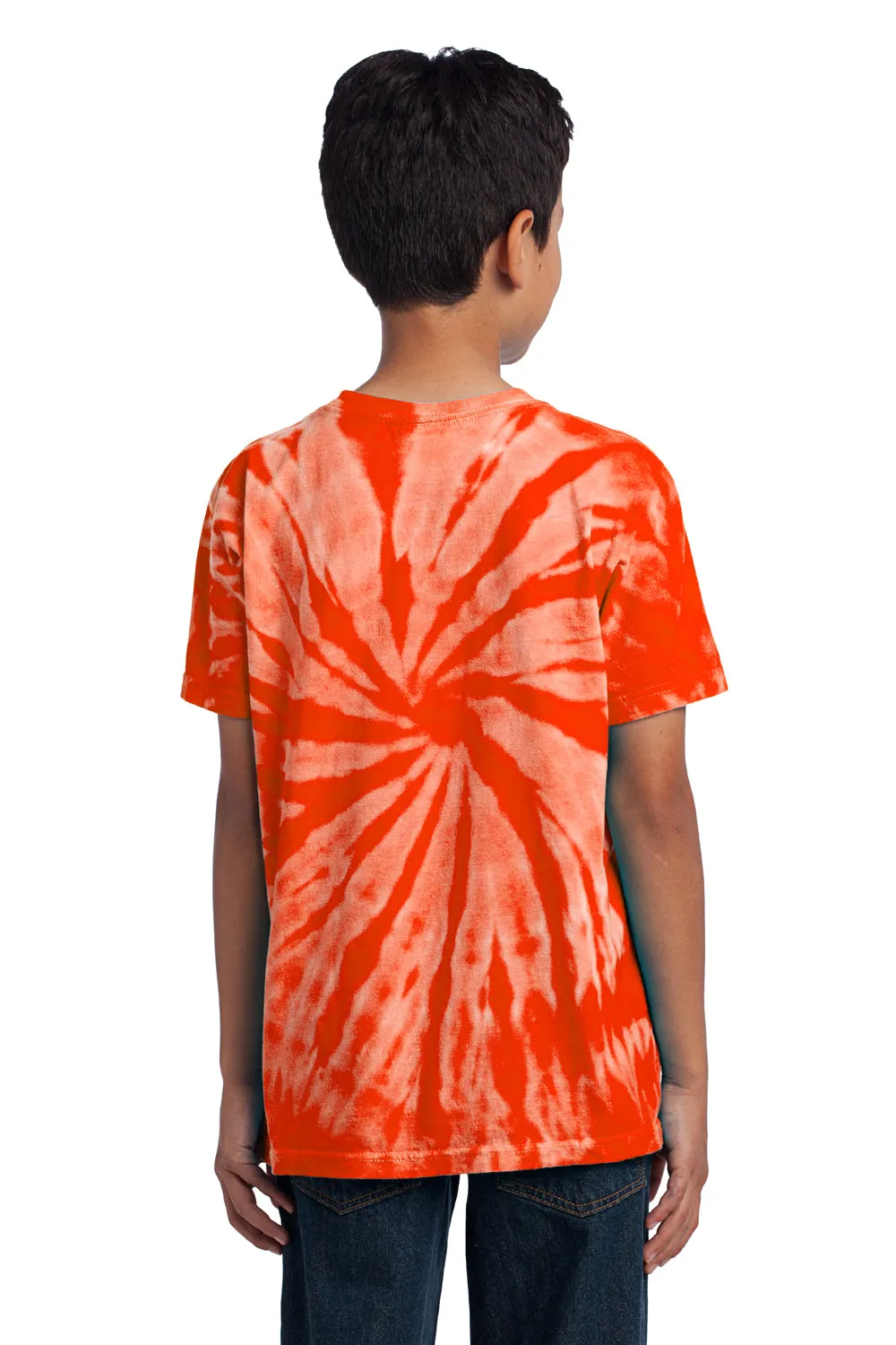 Port & Company Youth Tie-Dye Short Sleeve Crewneck T-Shirt - Orange  Buy the latest Clothing Port-Company