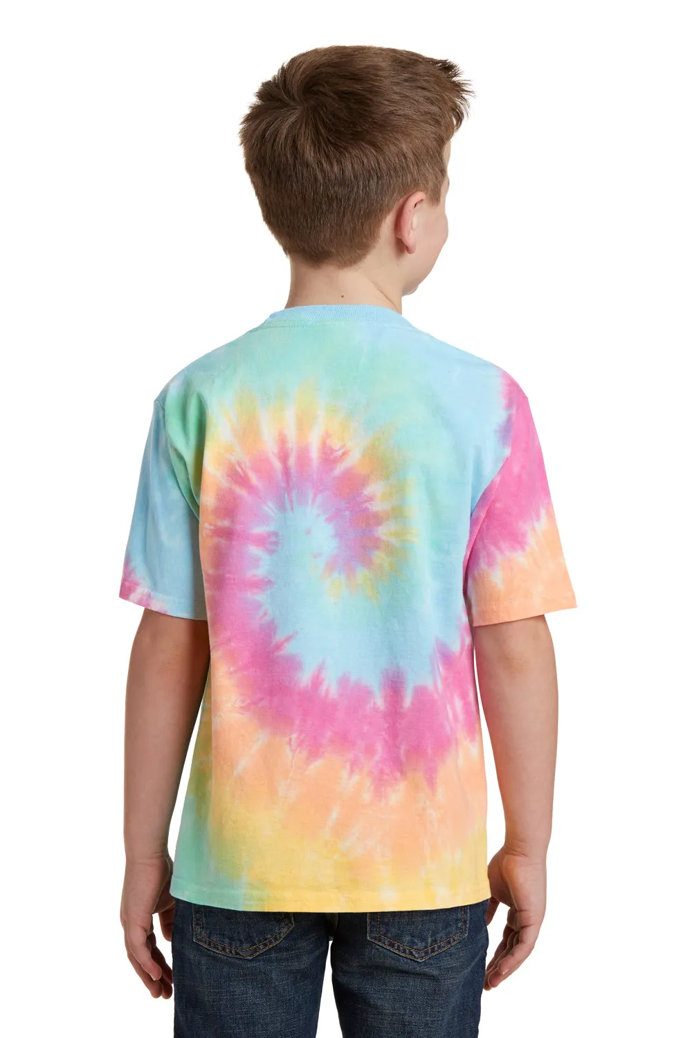 Port & Company Youth Tie-Dye Short Sleeve Crewneck T-Shirt - Pastel Rainbow  Buy the latest Clothing Port-Company