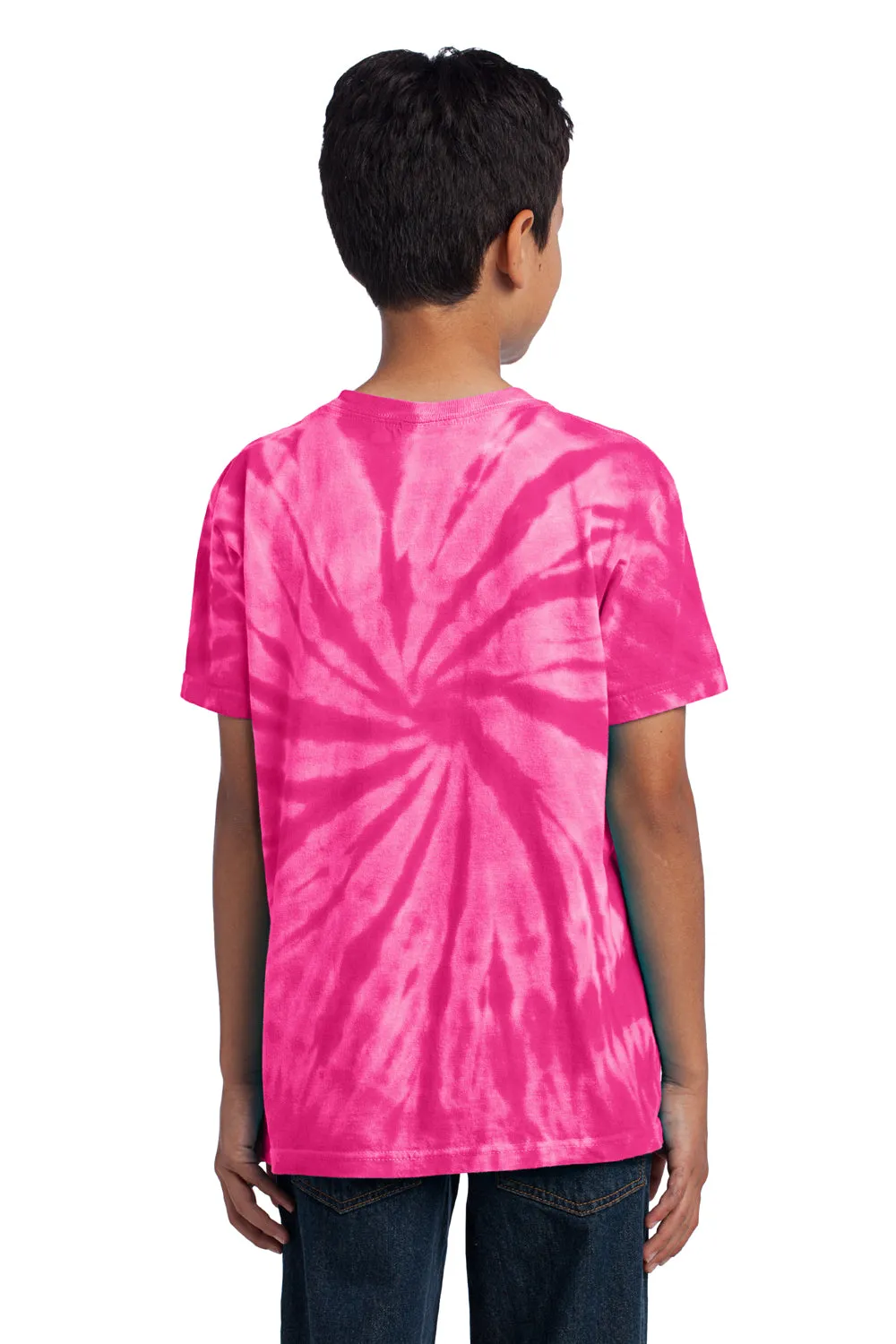 Port & Company Youth Tie-Dye Short Sleeve Crewneck T-Shirt - Pink  Buy the latest Clothing Port-Company