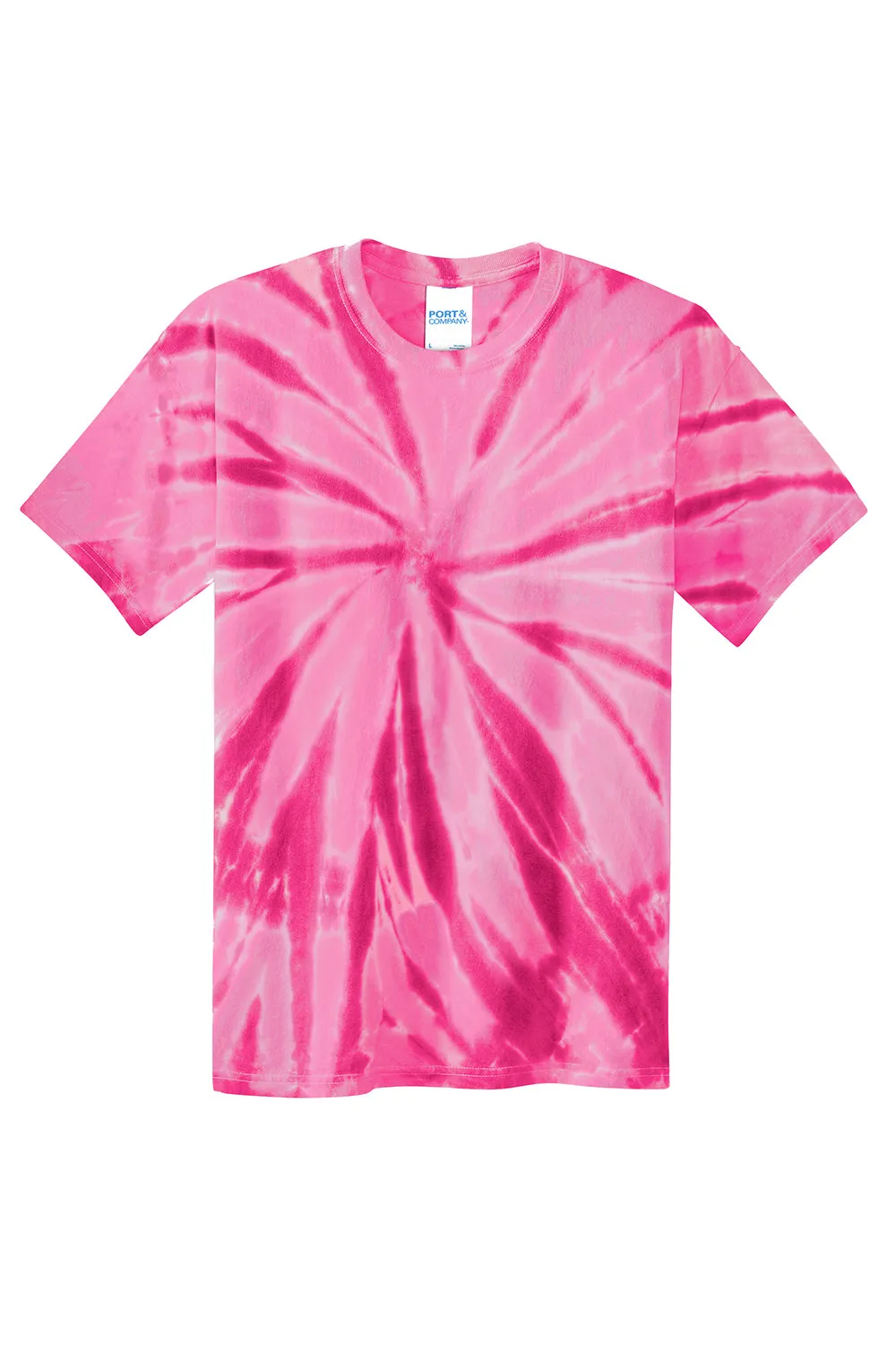 Port & Company Youth Tie-Dye Short Sleeve Crewneck T-Shirt - Pink  Buy the latest Clothing Port-Company