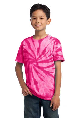 Port & Company Youth Tie-Dye Short Sleeve Crewneck T-Shirt - Pink  Buy the latest Clothing Port-Company