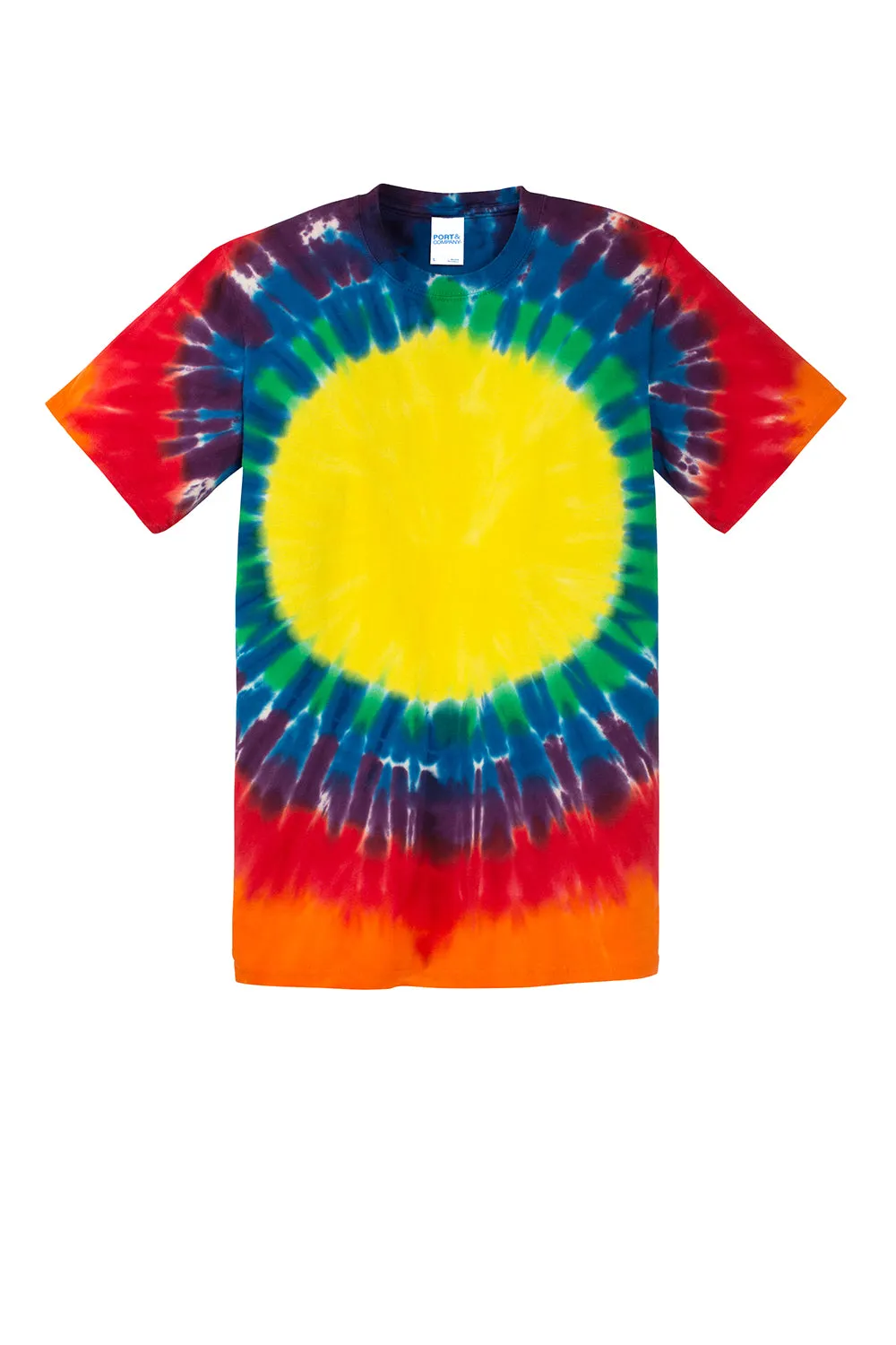 Port & Company Youth Tie-Dye Short Sleeve Crewneck T-Shirt - Rainbow  Buy the latest Clothing Port-Company