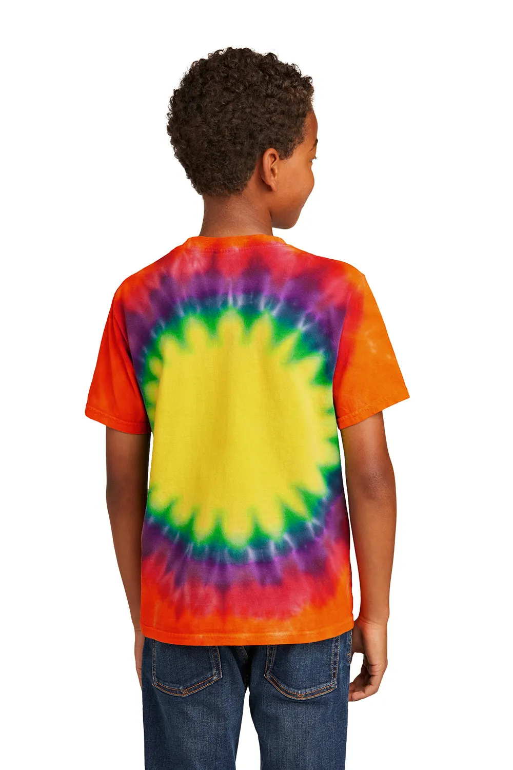Port & Company Youth Tie-Dye Short Sleeve Crewneck T-Shirt - Rainbow  Buy the latest Clothing Port-Company