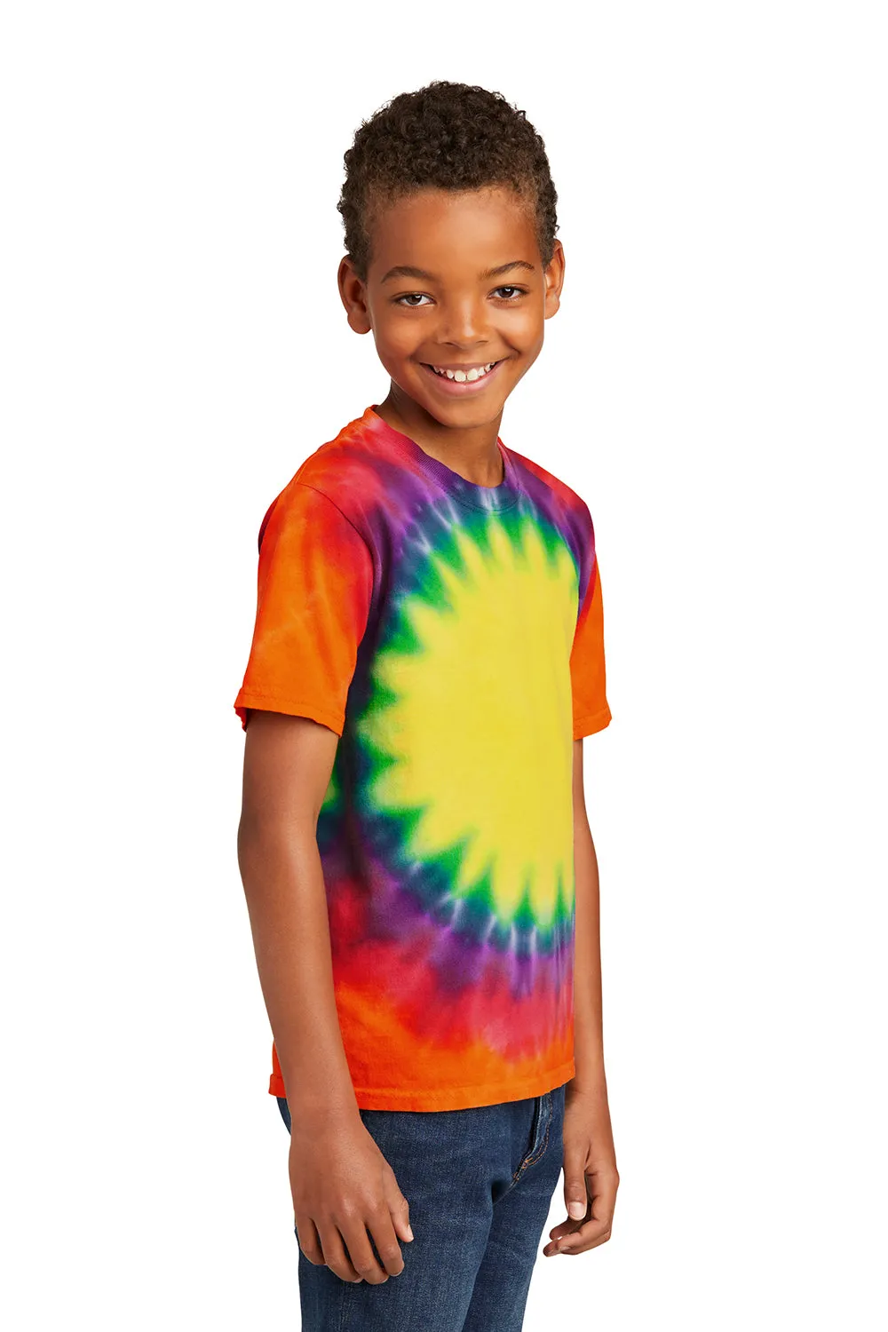 Port & Company Youth Tie-Dye Short Sleeve Crewneck T-Shirt - Rainbow  Buy the latest Clothing Port-Company
